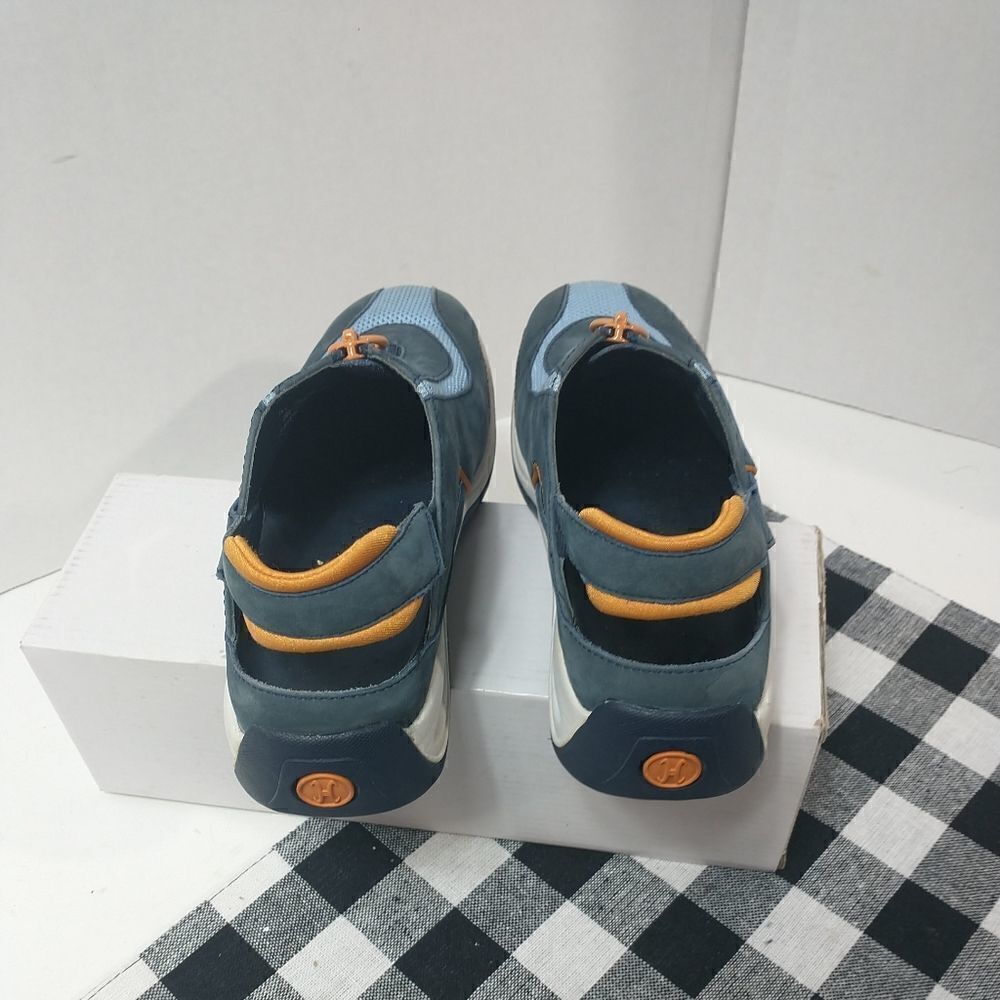 COLE HAAN Women's Blue/Orange Zip Slingback Air Sneakers Size US 6.5B D15149 - Picture 7 of 10